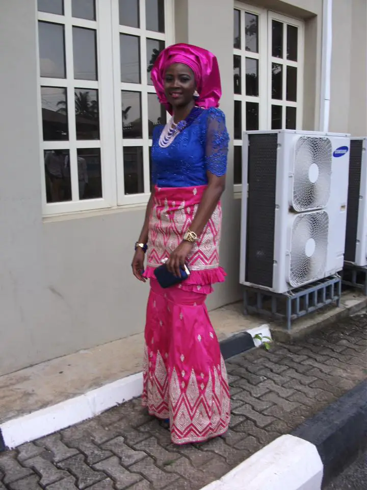 aso ebi styles with george
