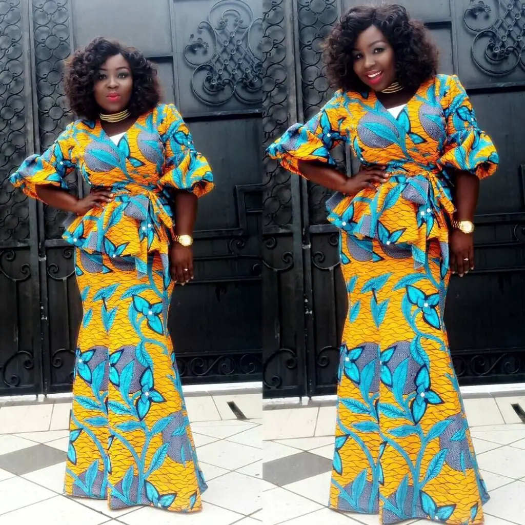 Ankara Skirt and Blouse Styles 2017 for Ladies