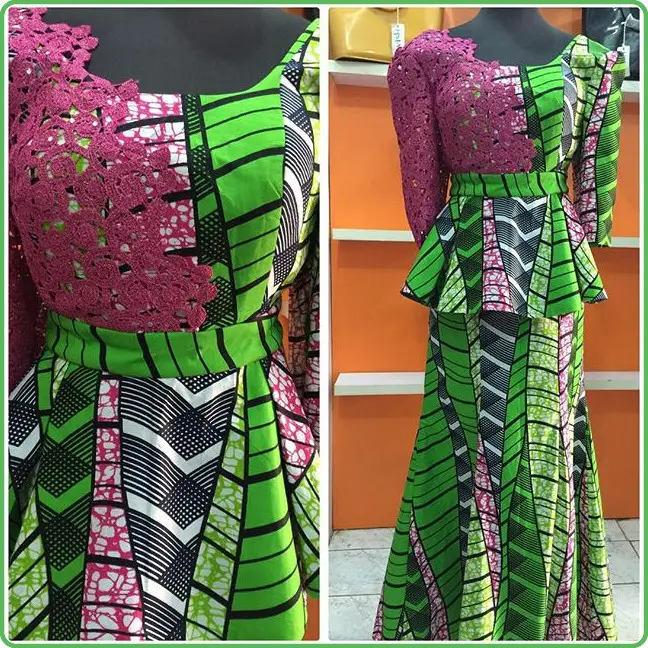 ankara peplum skirt and blouse styles 8