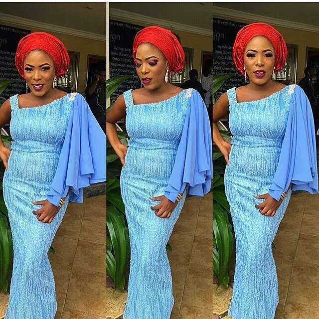 aso ebi lace gown 3