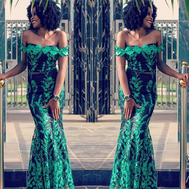 aso ebi lace gown 4