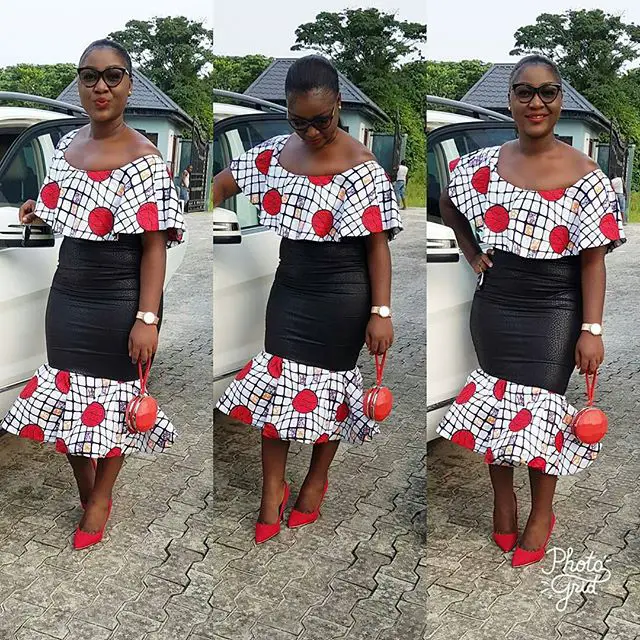 plain and pattern ankara styles for ladies 2