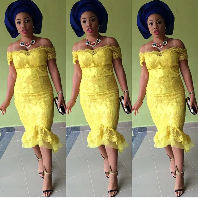 nigerian lace short gown styles 3