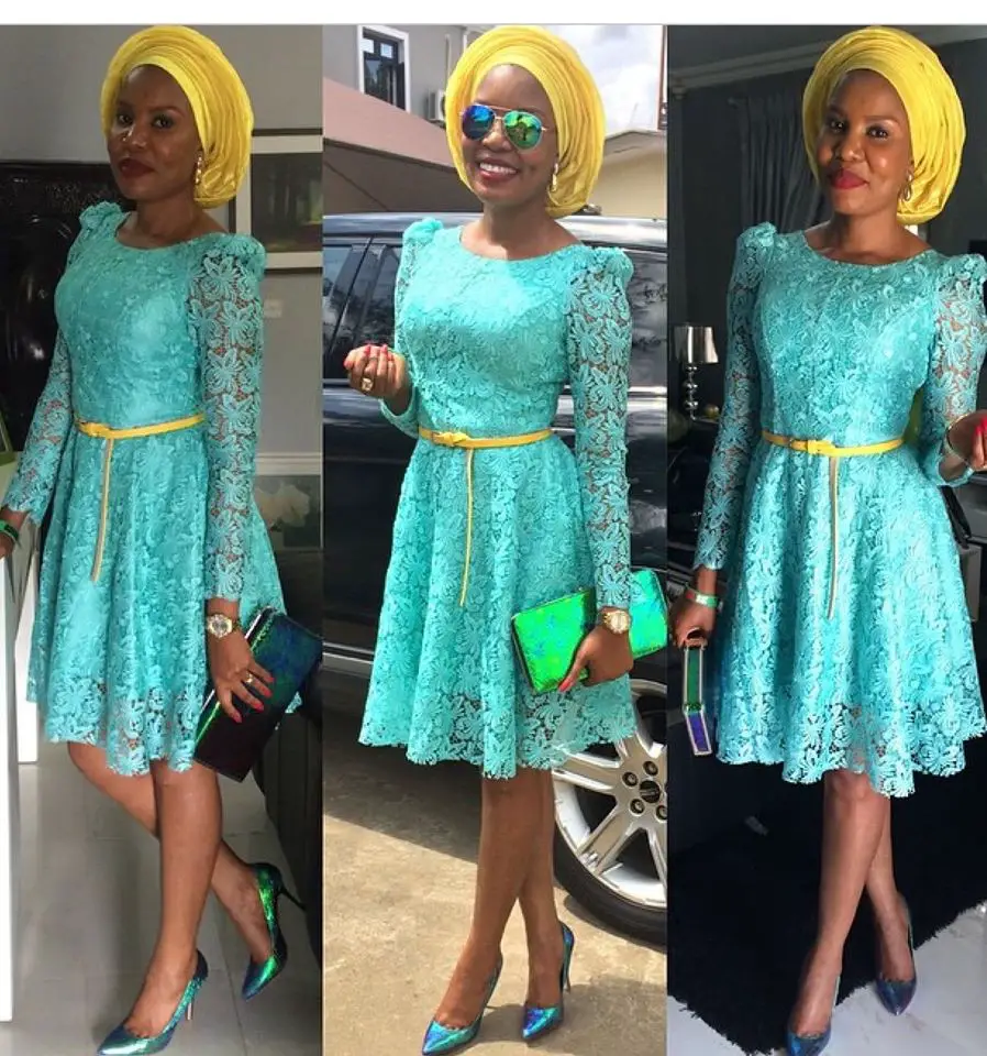 nigerian lace short gown styles 4