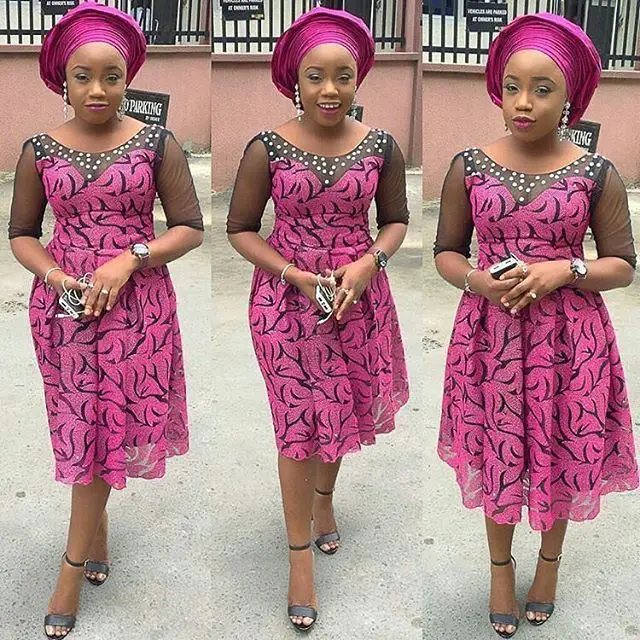 nigerian lace short gown styles 7