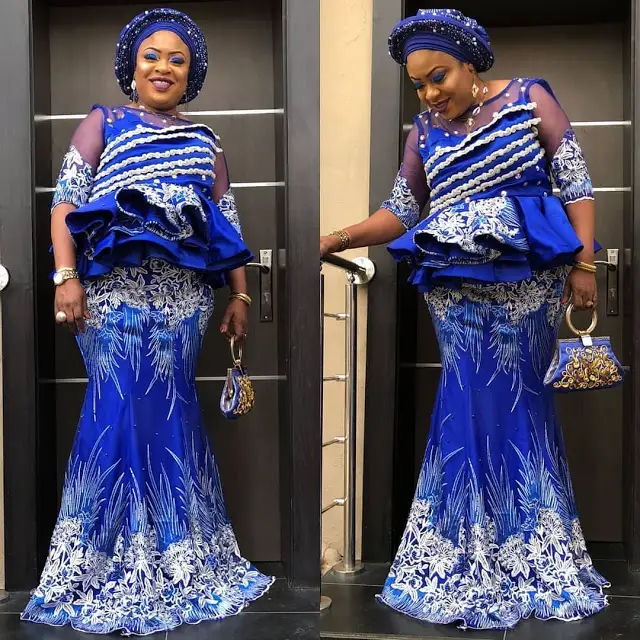 latest aso ebi styles lace inspired 5