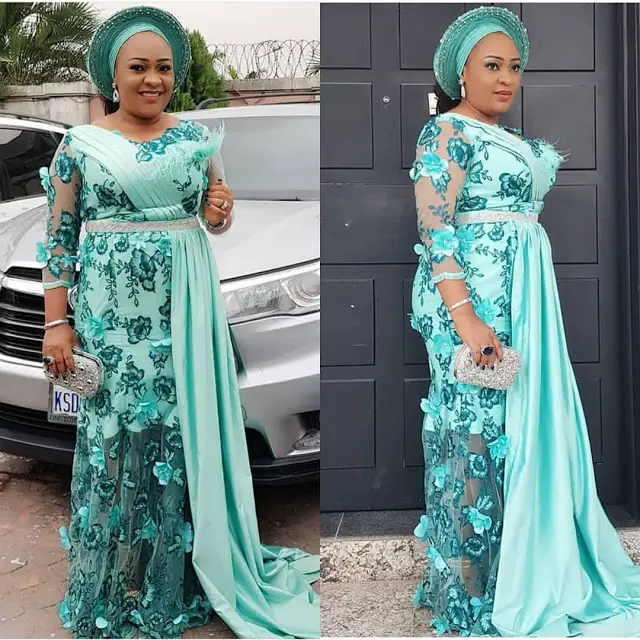 latest aso ebi styles lace inspired 7