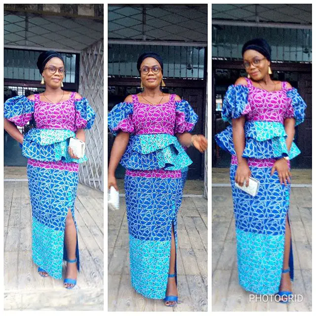 Ankara Skirt and Blouse Style for Wedding