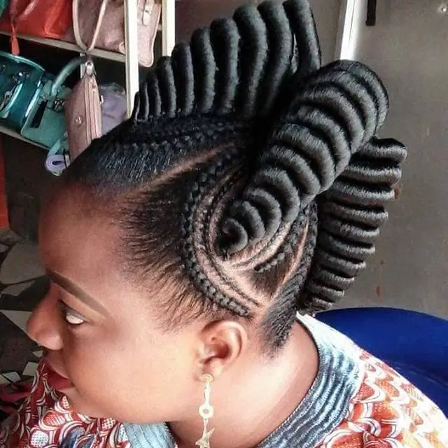 Straight Up Braids Hairstyles For Pretty African Ladies
