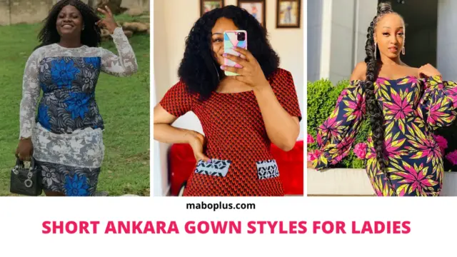 Short Ankara Gown Styles for Ladies