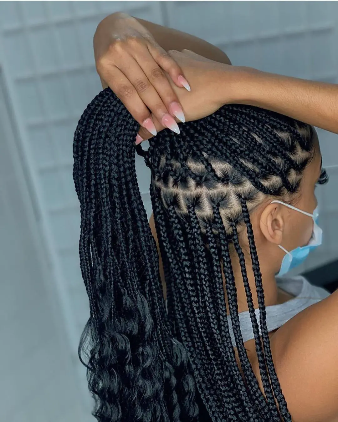 trending-box-braid-hairstyles-14 | Latest Ankara Styles 2023