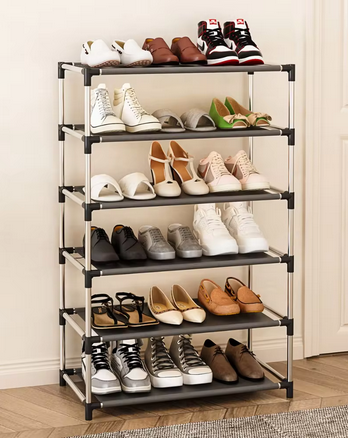 Stylish Shoe Rack Metal Simple Shoe Shelf Footwear Organizer Stand Holder