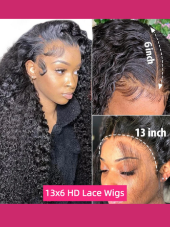 YAWAWE Hair Water Wave 13x6 HD Lace Frontal Wigs Brazilian Wigs 100%
